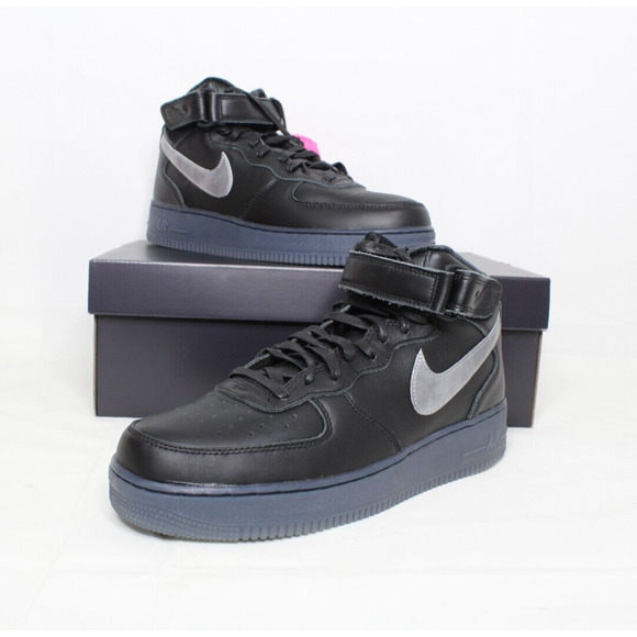 nike air force 1 black metallic